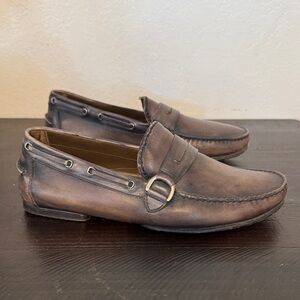 Men's Berluti Brown Leather Loafers